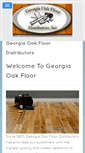 Mobile Screenshot of georgiaoakfloor.com